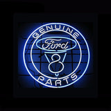 Ford Genuine Parts Neon Bulbs Sign 17x17 -  - TheLedHeroes