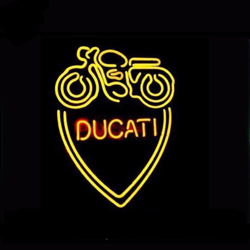 Ducati Classic Oldschool Motorcycle Neon Bulbs Sign 17X14 -  - TheLedHeroes