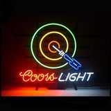 Coors Light Dartboard Neon Bulbs Sign 17x14 -  - TheLedHeroes