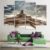 Eiffel Tower 4 Pcs Wall Canvas -  - TheLedHeroes