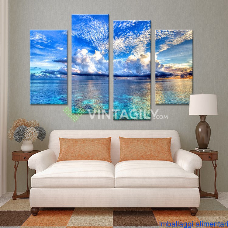 Barrier Reef 4 Pcs Wall Canvas -  - TheLedHeroes