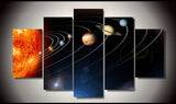 Solar system 5 Pcs Wall Canvas -  - TheLedHeroes