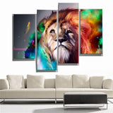 Lion King 4 Pcs Wall Canvas -  - TheLedHeroes