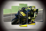 Valentino Rossi 5 Pcs Wall Canvas -  - TheLedHeroes
