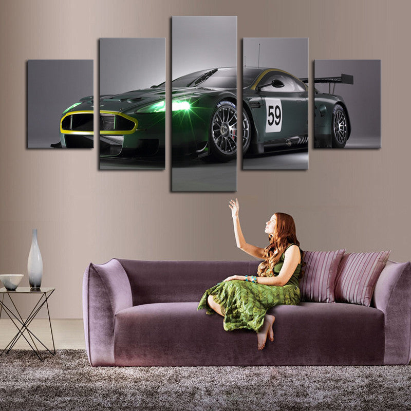Dream Racing Green 5 Pcs Wall Canvas -  - TheLedHeroes