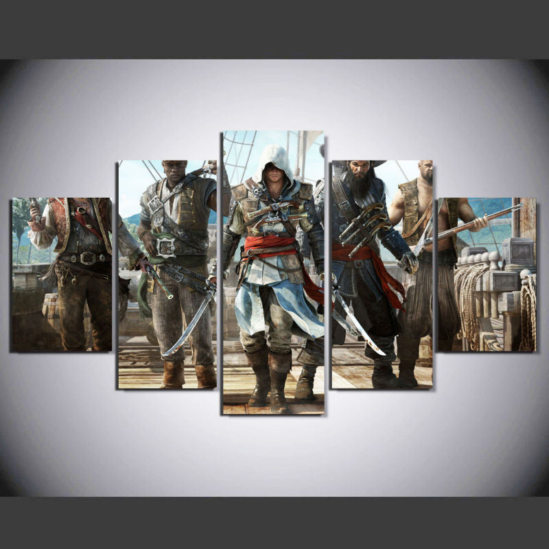 Assassin's Creed 2 - 5 Pcs Wall Canvas -  - TheLedHeroes