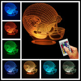 NFL Team Helmet 3D LED LAMP - Jacksonville Jaguars - TheLedHeroes