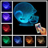 NFL Team Helmet 3D LED LAMP - San Diego Chargers - TheLedHeroes