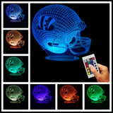 NFL Team Helmet 3D LED LAMP - Cincinnati Bengals - TheLedHeroes