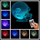 NFL Team Helmet 3D LED LAMP - Buffalo Bills - TheLedHeroes