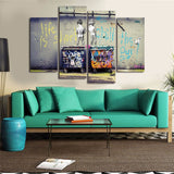 Street Graphic 4 Pcs Wall Canvas -  - TheLedHeroes