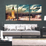 London Cityscape 3 Pcs Wall Canvas -  - TheLedHeroes