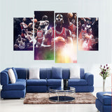 Michael Jordan 5 Pcs Wall Canvas -  - TheLedHeroes