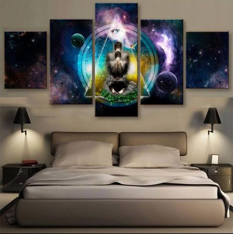 Meditation 5 Pcs Wall Canvas -  - TheLedHeroes