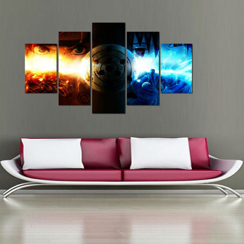 Naruto Shippuden 5 Pcs Wall Canvas -  - TheLedHeroes