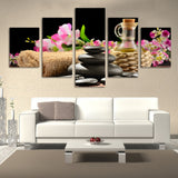 Spa flower 5 Pcs Wall Canvas -  - TheLedHeroes