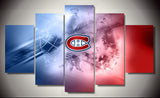 Montreal Canadiens hockey 5 Pcs Wall Canvas -  - TheLedHeroes