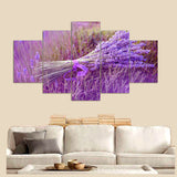 Purple Lavender 5 Pcs Wall Canvas -  - TheLedHeroes