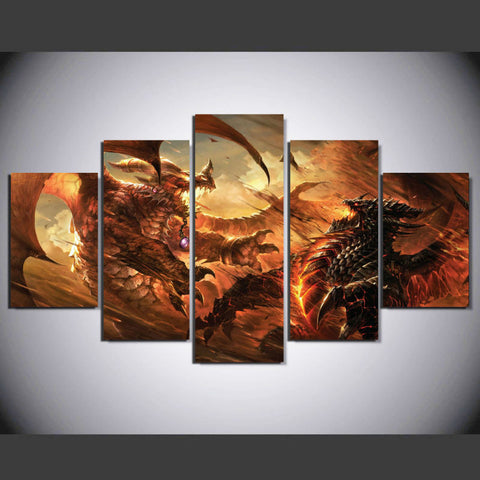 Dragon Age 5 Pcs Wall Canvas -  - TheLedHeroes