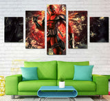 Deadpool 5 Pcs Wall Canvas -  - TheLedHeroes