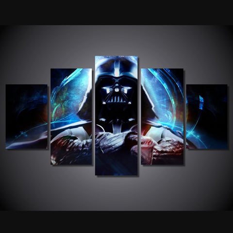 Star Wars Dark Vador 5 Pcs Wall Canvas -  - TheLedHeroes