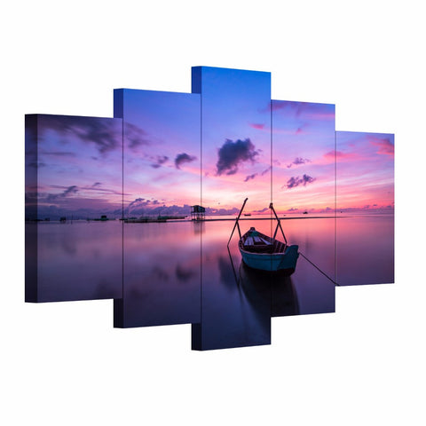 Sunrise dawn 5 Pcs Wall Canvas -  - TheLedHeroes