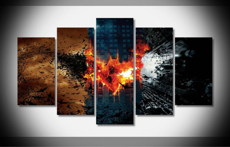 Batman 5 Pcs Wall Canvas -  - TheLedHeroes