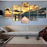 Seascape 5 Pcs Wall Canvas -  - TheLedHeroes