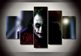 The Joker Poster 5 Pcs Wall Canvas -  - TheLedHeroes
