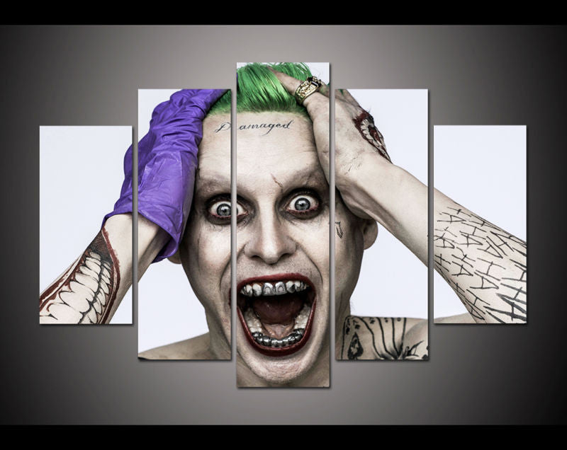 Joker Leto 5 Pcs Wall Canvas -  - TheLedHeroes