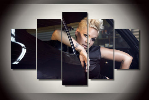 Pink 5 Pcs Wall Canvas -  - TheLedHeroes