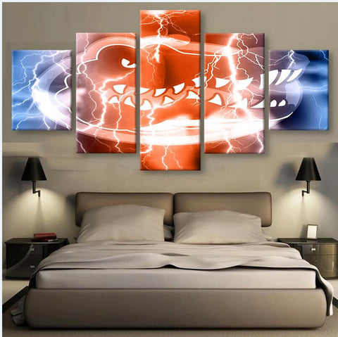 Crocrodile 5 Pcs Wall Canvas -  - TheLedHeroes