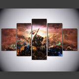 World of Warcraft Pandaria 5 Pcs Wall Canvas -  - TheLedHeroes