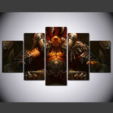 World of Warcraft 3 - 5 Pcs Wall Canvas -  - TheLedHeroes