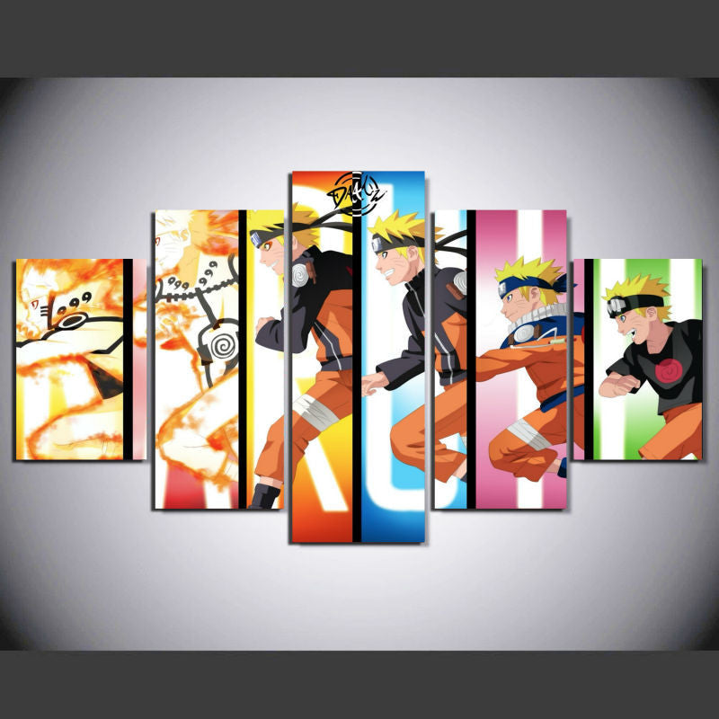 Naruto 5 Pcs Wall Canvas -  - TheLedHeroes