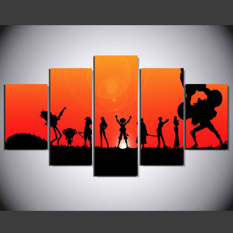 Cartoon characters HD 5 Pcs Wall Canvas -  - TheLedHeroes