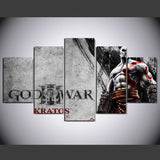 God of War Kratos 5 Pcs Wall Canvas -  - TheLedHeroes
