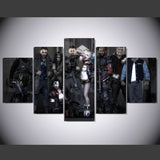 Suicide Squad 5 Pcs Wall Canvas -  - TheLedHeroes