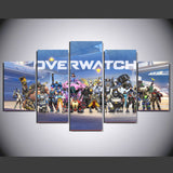 Overwatch 5 Pcs Wall Canvas -  - TheLedHeroes