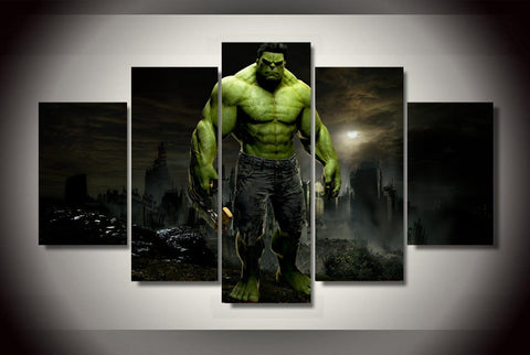 Hulk 5 Pcs Wall Canvas -  - TheLedHeroes