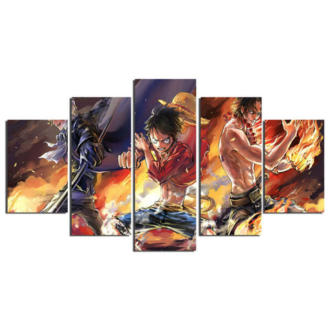 Cartoon characters HD 5 Pcs Wall Canvas -  - TheLedHeroes
