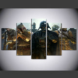 Star Wars Vador/Fett 5 Pcs Wall Canvas -  - TheLedHeroes