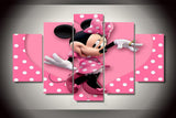 Minnie Mouse 5 Pcs Wall Canvas -  - TheLedHeroes