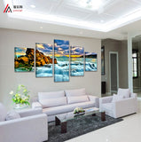 Sea Sunset 5 Pcs Wall Canvas -  - TheLedHeroes