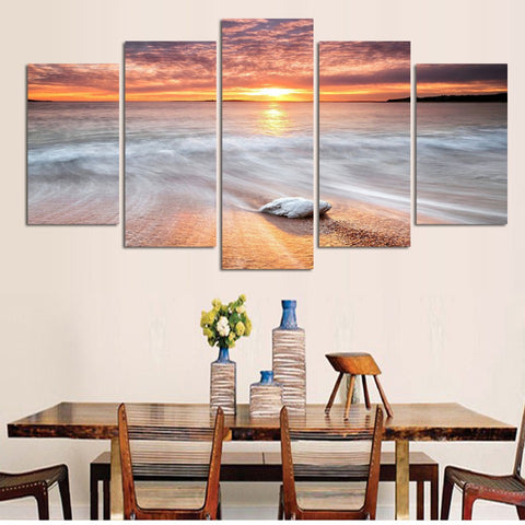 Seascape 5 Pcs Wall Canvas -  - TheLedHeroes
