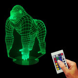 Gorilla King Kong 3D LED LAMP -  - TheLedHeroes