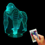 Gorilla King Kong 3D LED LAMP -  - TheLedHeroes