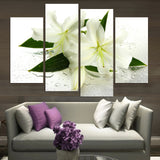 Lily flowers 4 Pcs Wall Canvas -  - TheLedHeroes