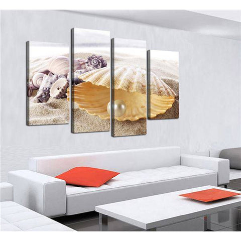 Inci Shells 4 Pcs Wall Canvas -  - TheLedHeroes