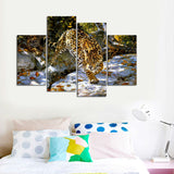 Leopard 4 Pcs Wall Canvas -  - TheLedHeroes